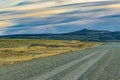 Gravel Empty Road, Patagonia, Argentina Royalty Free Stock Photo