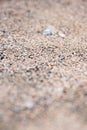 Gravel ground with blurred depth effect.. Royalty Free Stock Photo