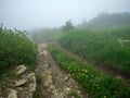 gravel hiking trails in Tatra mountains in Slovakia Royalty Free Stock Photo