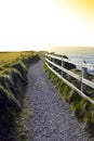 Gravel path along the cliff edge