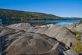 Gravel piles at brekke quarry, angle 2