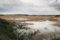 Gravel quarry landscape