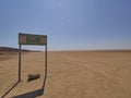 Gravel road through the arid region of the Kaokoveld Namibia