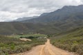 Gravel road between the Cango Caves and Calitzdorp