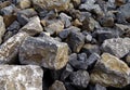 Gravel for road construction Royalty Free Stock Photo