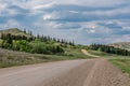 A road in Cypress Hills Interprovincial Park, Saskatchewan