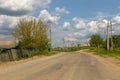 A gravel road among forest. Republic of Moldova