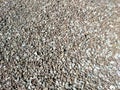 Gravel Road. Gravel Texture. Stone Background. The Stones Are Gray And Brown. Top View