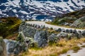 Gravel road on Hardangervidda, Norway