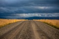 Gravel road Iceland Royalty Free Stock Photo