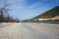 Gravel road near Lago Enriquillo and JimanÃÂ­