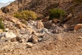 Gravel road Oman Hajar mountains