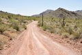 Gravel road, Organ Pipe Cactus National Park, Arizona Royalty Free Stock Photo