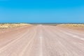 Gravel road in Peninsula Valdes Royalty Free Stock Photo