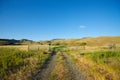 Gravel Road in Ranch Land Royalty Free Stock Photo