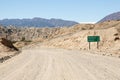 Gravel Road on Route 40 - Salta - Argentina Royalty Free Stock Photo