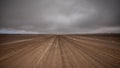 Gravel road in Skeleton Coast Park, Namibia. Royalty Free Stock Photo