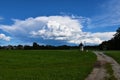 Gravel road at Sorsko Polje in Gorenjska, Slovenia