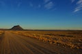 Gravel road to Factory Butte, Utah Royalty Free Stock Photo