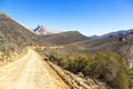 Gravel road to Gamkaskloof also known as `Die Hel` Royalty Free Stock Photo
