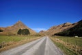 Gravel road to Moke lake in Queenstown