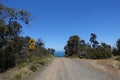 Gravel road to Wreck Beach in the Otway National Park