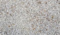 Gravel texture. Pebble stone background. Light grey closeup small rocks. Top view gravel Royalty Free Stock Photo