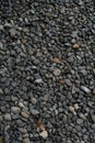 Gravel texture. Small stones, little rocks, pebbles in many shades of grey, white and blue. Texture of little rocks, background Royalty Free Stock Photo