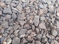 gravel from the yard used for water absorption