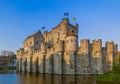 Gravensteen castle in Gent - Belgium Royalty Free Stock Photo