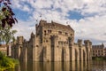 Medieval Gravensteen Castle in Ghent