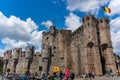 Gravensteen, a medieval castle at Ghent, Belgium Royalty Free Stock Photo