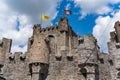 Gravensteen, a medieval castle at Ghent, Belgium Royalty Free Stock Photo
