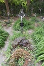 Graves in the cemetery of the nameless in Vienna, Austria