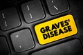 Graves\' Disease is an immune system disorder that results in the overproduction of thyroid hormones Royalty Free Stock Photo
