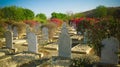 Graves of the Italian Martyre at the italian cemetery, Keren, Eritrea