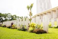 Graves at the Kranji War Memorial in Singapore