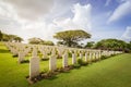 Graves at the Kranji War Memorial