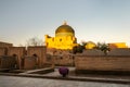 Graves near Pakhlavan Makhmoud Mausoleum, Itchan Kala ancient town, oriental architecture, cultural heritage, Khorezm