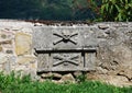 Graves at Saint Vitus Parish Church in Gracisce Royalty Free Stock Photo