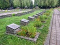 Graves to the fallen soldiers in the Second World War in the cemetery in Lviv