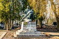 Graves to the fallen soldiers in the Second World War in the cemetery in Lviv