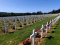 Graves of unidentified French and German soldiers in France on June 15 2022
