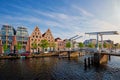 Gravestenenbrug bridge in Haarlem, Netherlands