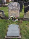 The gravestone of anne bronte English poet and author in saint annes churchyard Scarborough