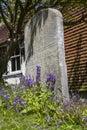 Gravestone in a Country Church Yard Royalty Free Stock Photo