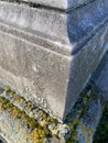 Gravestone Detail Iron and Stone