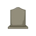 gravestone headstone cartoon vector illustration Royalty Free Stock Photo