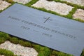 Gravestone of JFK on Arlington National Cemetery Royalty Free Stock Photo
