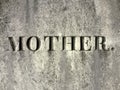 Gravestone: mother